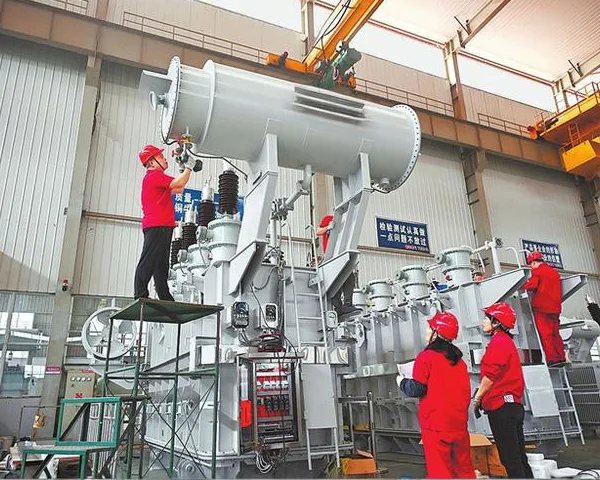 Oil immersed transformer engineering and factory production