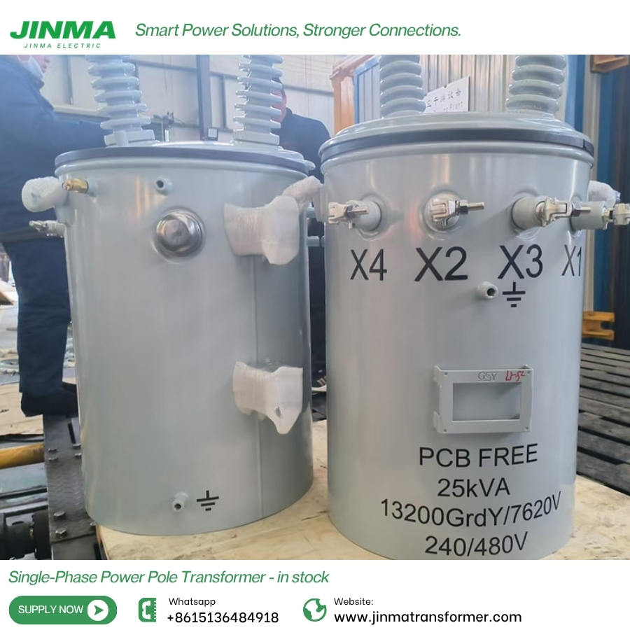 Single-Phase Power Pole Transformer - in stock
